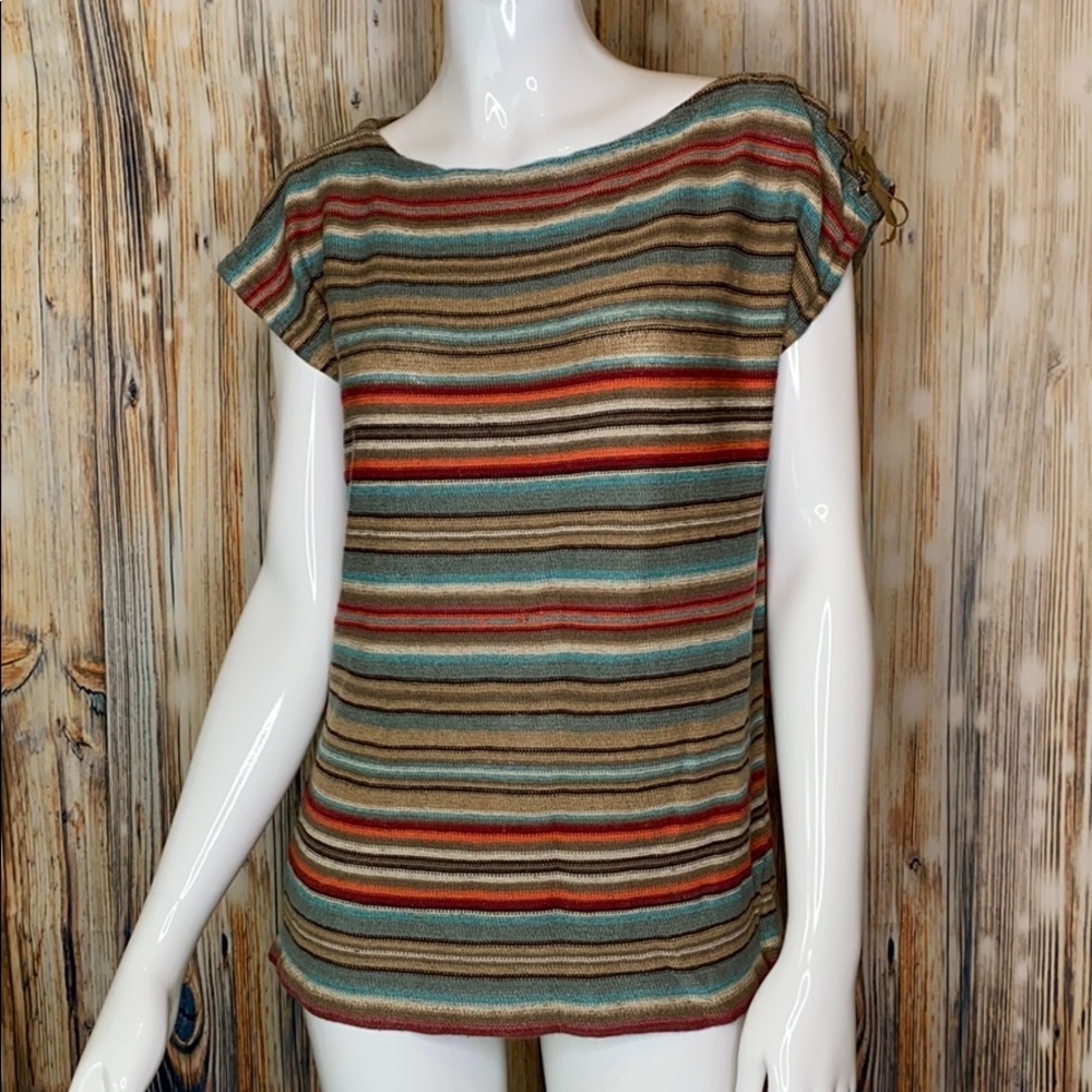 Lauren Ralph Lauren Multicolor Knit Shirt | XL